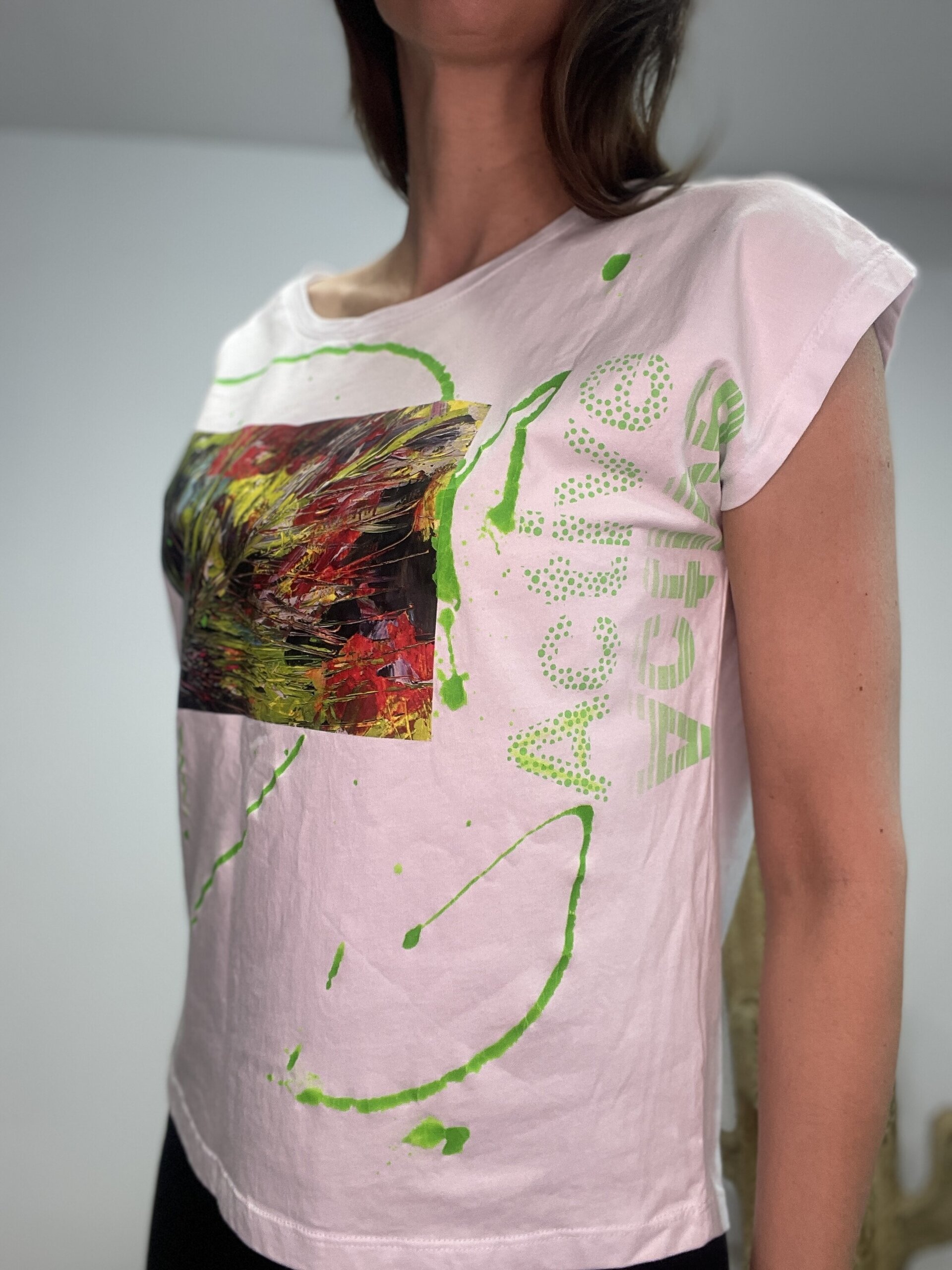 Camiseta blanca R.B. Active verde - 3